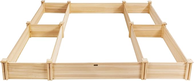 Giantex U-Shaped Raised Garden Bed, Wood Raised Garden Planter Box - Image 7
