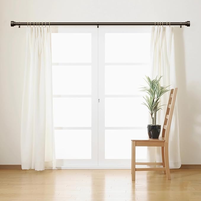 Curtain Rods for Windows 28 to 48, 1 Inch Adjustable Heavy Duty Long Window - Image 3