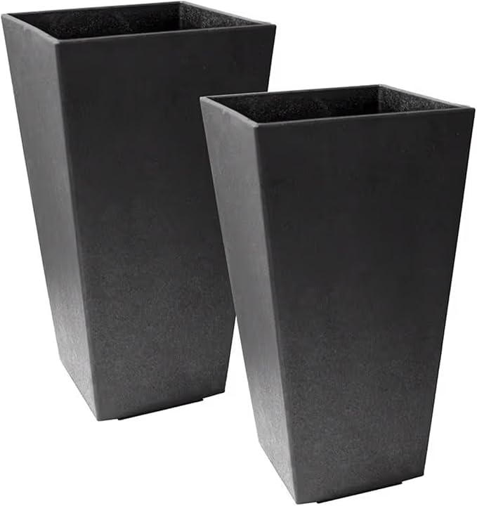 Tierra Verde 2-Pack Indoor & Outdoor Self-Watering Square Planters by TierraVerde