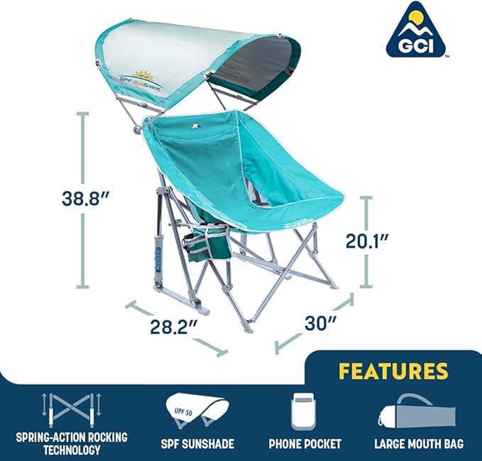 GCI Outdoor Waterside Pod Rocker Outdoor Rocking Chair - Image 2