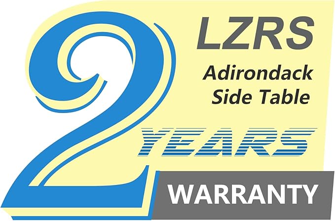 LZRS Round Adirondack Patio Side Table End Table, Outdoor Side Tables - Image 7