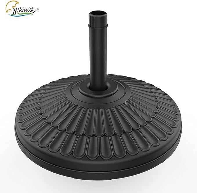 wikiwiki 80 Lbs Round Weighted Patio Umbrella Base, Free Standing Heavy Duty - Image 7