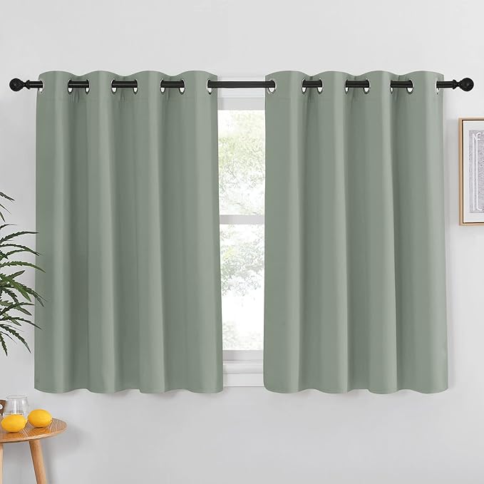 NICETOWN Blackout Kitchen Curtain 54 inches Long by NICETOWN