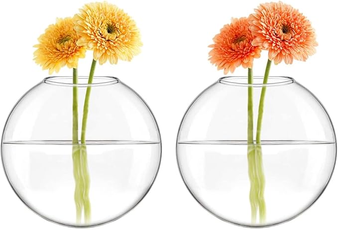 Mkono Wall Hanging Planter Propagation Station Glass Flower Vase - Image 7