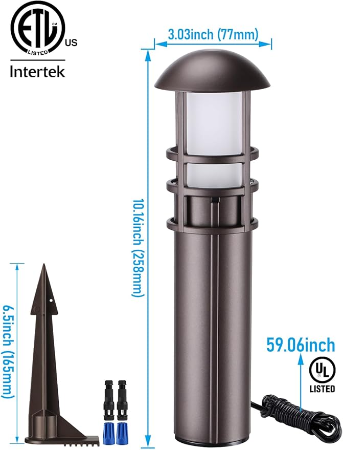 LEONLITE 12-Pack Low Voltage Landscape Pathway Lights 3W Landscape Lighting - Image 7
