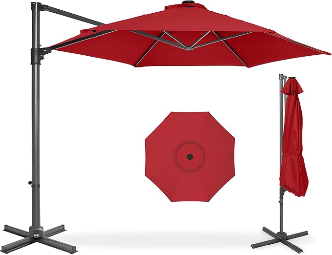 Best Choice Products 10ft Offset Cantilever Hanging Market Patio Umbrella by BestChoiceProducts