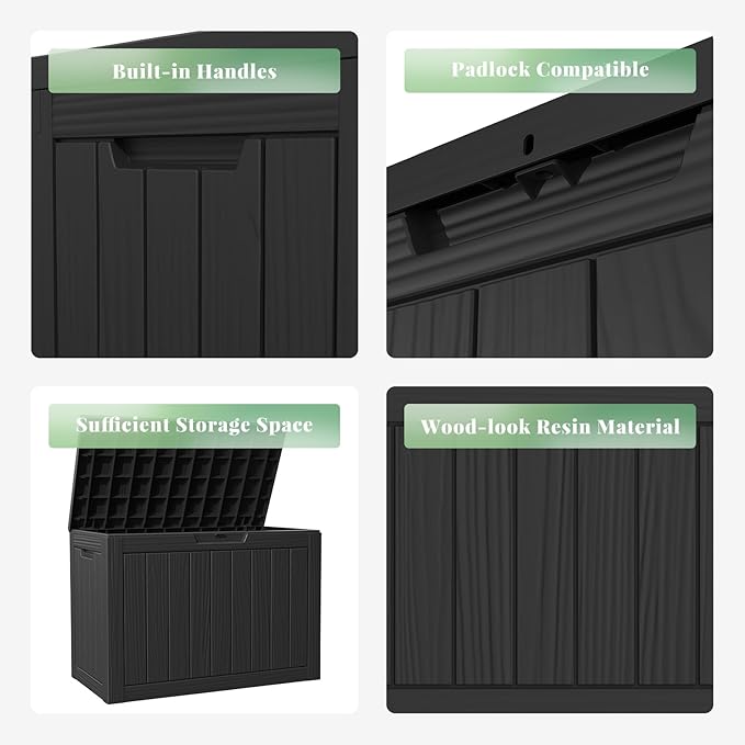 DRATO 45 Gallon Deck Box, Outdoor Storage Box - Image 3