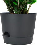 12inch Large Self Watering Plant Pot, Plastic Cylinder Planter by SwinDuck
