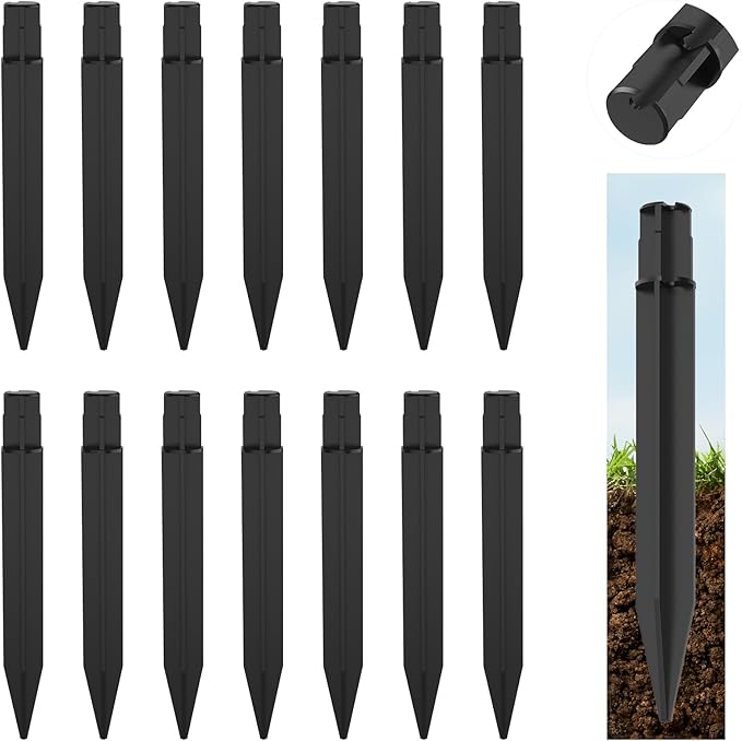 15 Pcs 8.25 Inch ABS Plastic Ground Spikes by Unknown