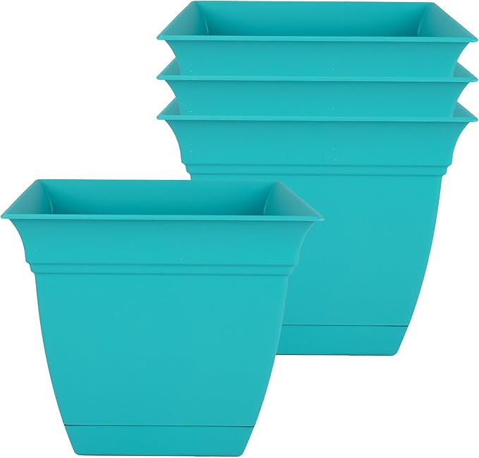 The HC Companies 8 Inch Eclipse Square Planter Pots by TheHCCompanies