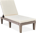 Best Choice Products Outdoor Lounge Chair, Resin Patio Chaise Lounger by BestChoiceProducts