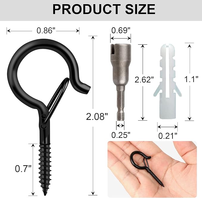 48 PCS Q-Hanger Hooks, Screw Hooks - Image 5