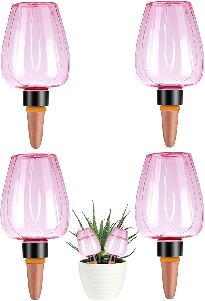 4 Pcs Plant Watering Globes Self Watering Planter Insert Plants Top Fill Water by Unknown