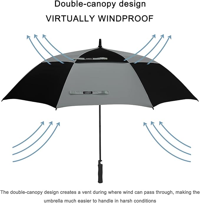 G4Free 47/54/62/68/72 Inch Automatic Open Golf Umbrella Oversize Extra Large - Image 2