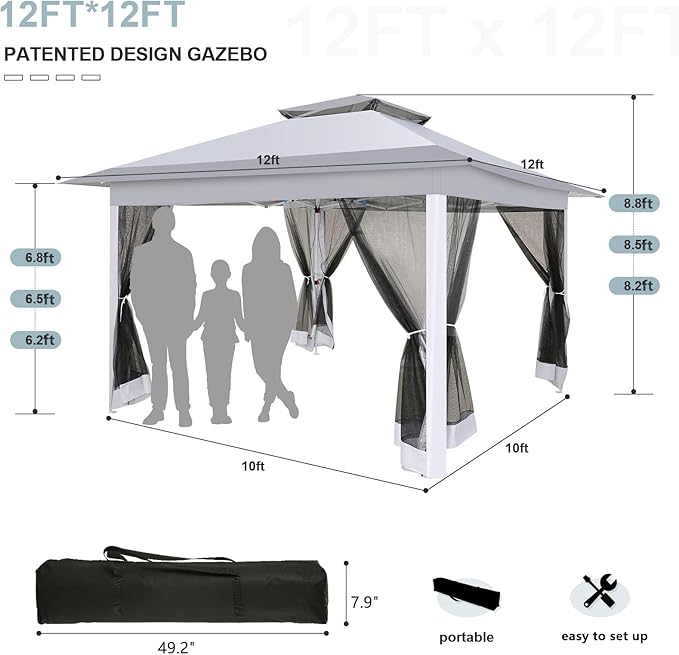 COBIZI 12x12 Pop up Gazebo on Clearance - Image 3