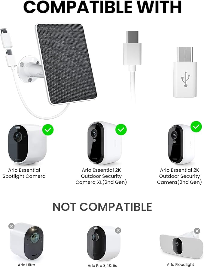 5W Solar Panel Charger Compatible - Image 2