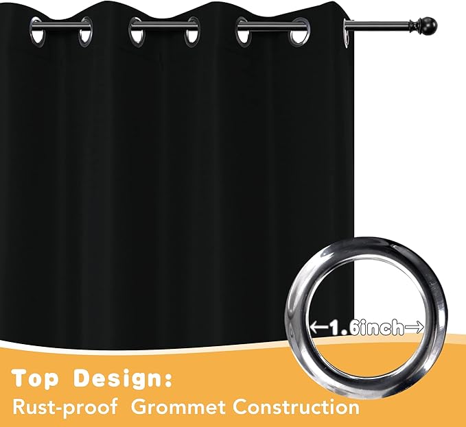 HolidayIdeas Outdoor Curtains for Patio Waterproof, 2 Panels - Image 4