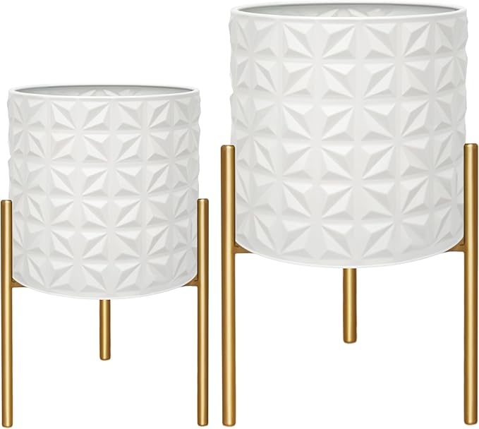 ARNIS Modern Planter Pots, Decorative Planters, Metal Pots - Image 2