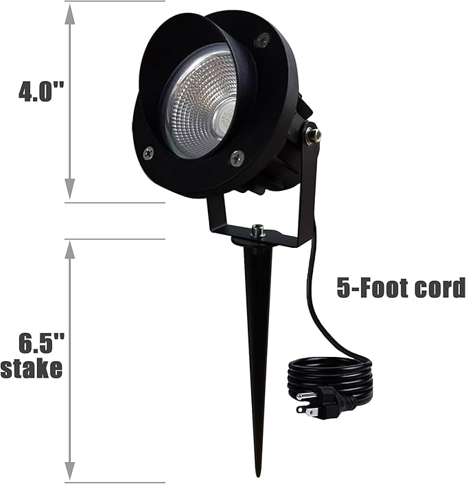 Color LED Spotlight Outdoor 120V 25W, Durable Landscape Spot Light - Image 5