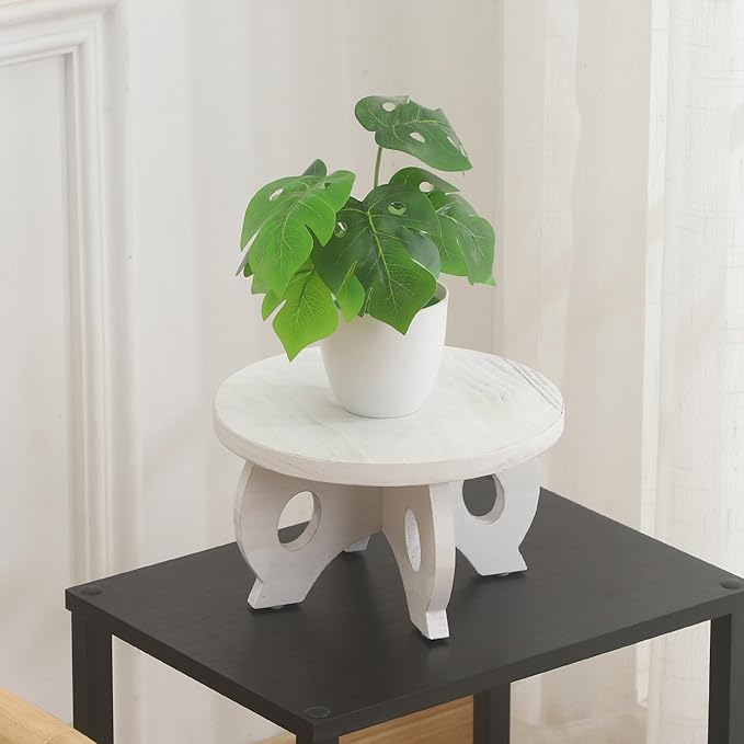 Small Plant Stand Kitchen Display Stand 10 inch Plant Holder Plant Stool Round - Image 8
