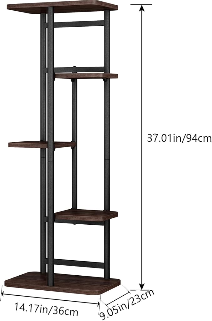 LINZINAR Plant Stand 5 Tier 6 Potted Indoor Plant Shelf Multiple Stands - Image 5