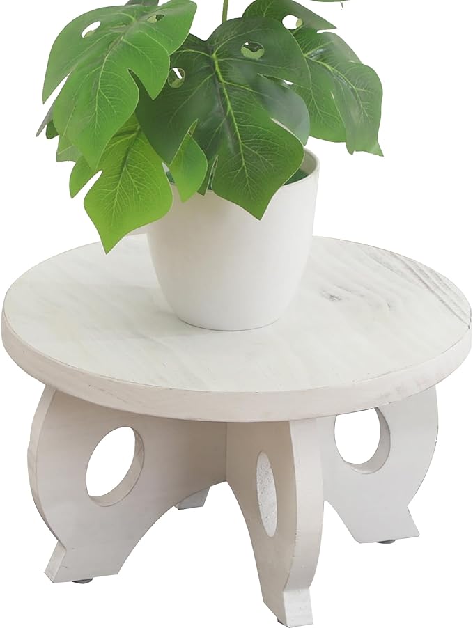 Small Plant Stand Kitchen Display Stand 10 inch Plant Holder Plant Stool Round by VZODESR