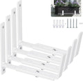 Y&M 4 Pack Adjustable Planter Box Brackets, Universal Window Box Brackets by YM