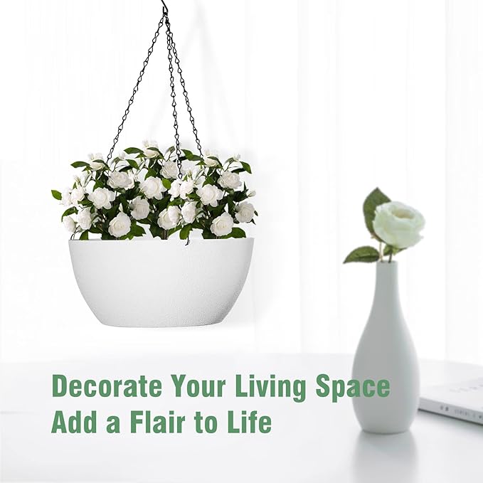 10 inch Hanging Planters for Outdoor Indoor Plants - Image 6