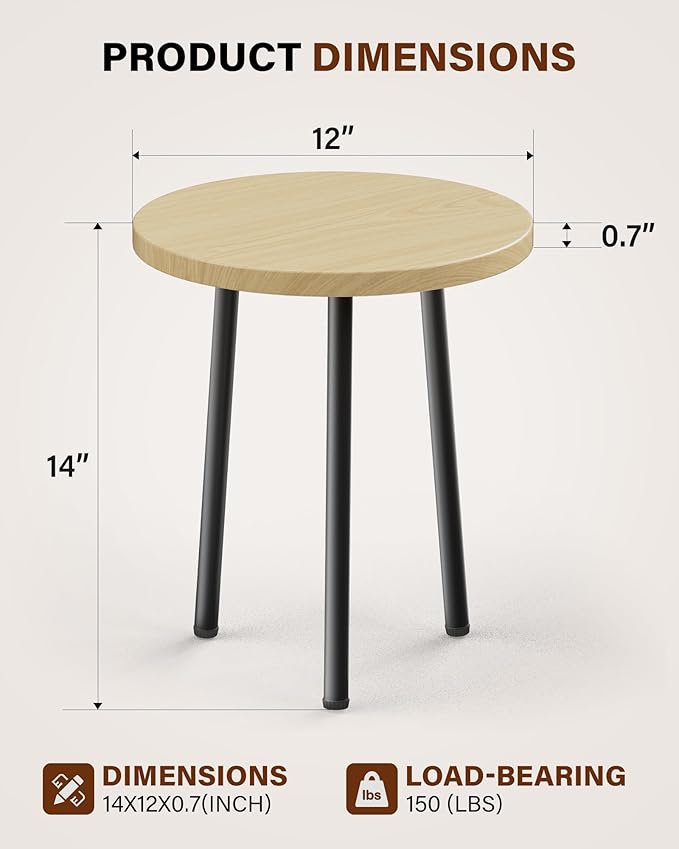 Plant Stand Indoor 14'': Indoor Plant Stand 2 Pack Metal Plant Table - Image 3