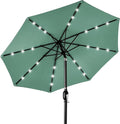 Best Choice Products 10ft Solar Polyester LED Lighted Patio Umbrella w/Tilt by BestChoiceProducts