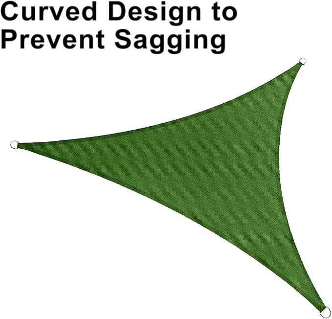 LOVE STORY Custom Size 12'x18'x21.6' Piquant Green Sun Shade Sail Right - Image 6