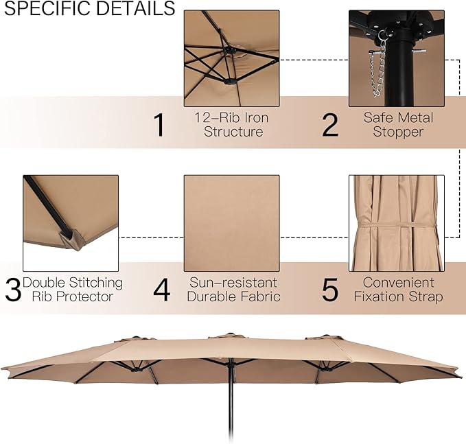 Tangkula 11 Piece Rattan Outdoor Dining Set - Image 5
