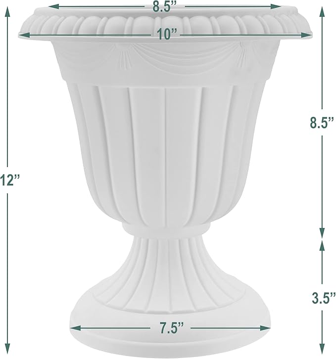 Arcadia Garden Products PL20TP Classic Traditional Plastic Urn Planter - Image 6