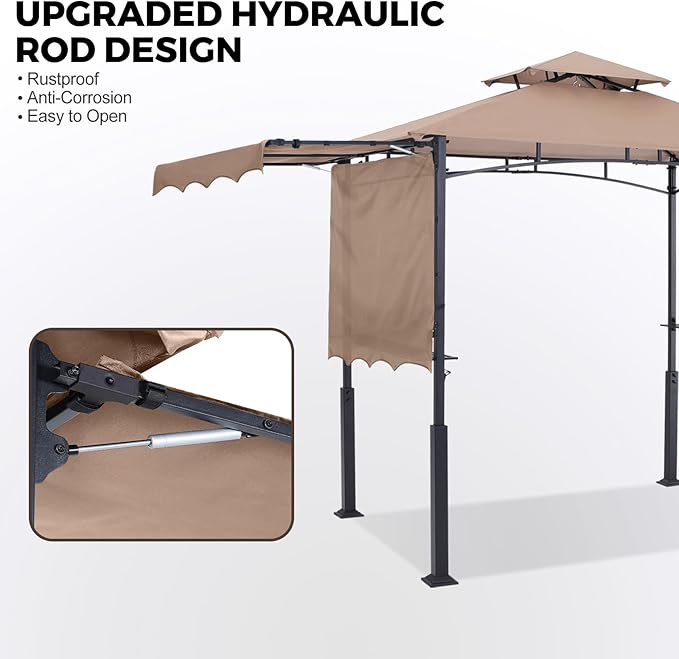 ABCCANOPY Grill Gazebo with 2 Side Awnings - Image 3