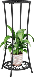 YINMIT Plant Stand Indoor Outdoor, 2 Tier Metal Potted Holder Rack, Flower Pot by YINMIT