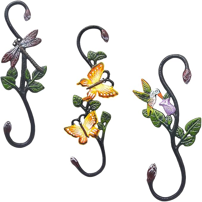 Heavy Duty S Hooks, Large Plant Hangers Outdoor, Metal Decorative Plant Hooks - Image 3