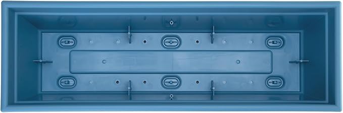 Bloem Dayton 24" Ocean Blue Recycled Plastic Rectangle Window Box Planter - Image 5