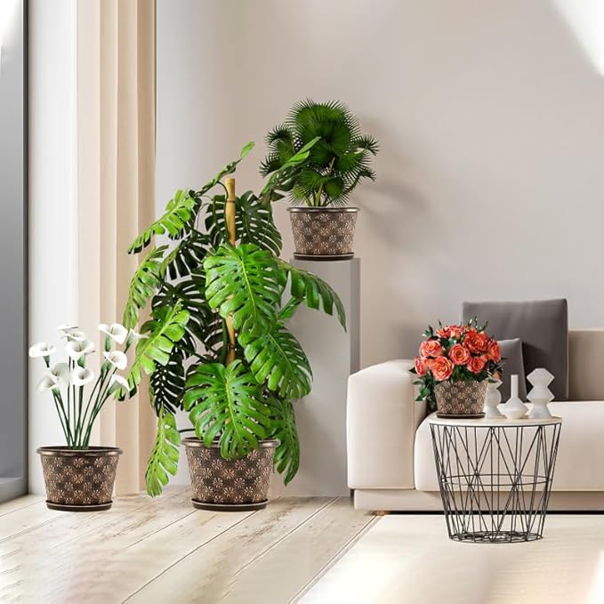 16 Inch Planter Pots for Plants, Plastic Large Flower Pots Indoor Outdoor - Image 5