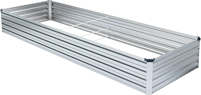 2 Pack 8x4x1FT Galvanized Raised Garden Bed Kit, Outdoor Metal Planter Box - Image 5