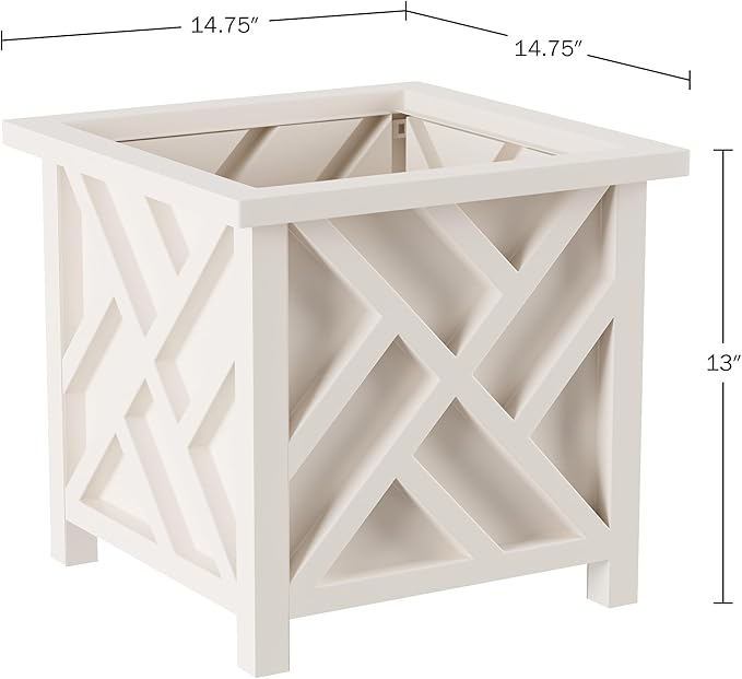Lattice Design Outdoor Planter Box - Image 2