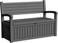 80 Gallon Outdoor Storage Bench Deck Box Waterproof Lockable, Outdoor Storage by OutdoorLivingPerfected