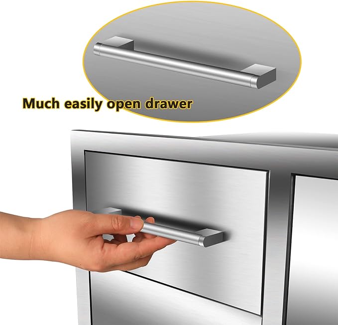 Outdoor Kitchen Drawer Combo, BBQ Access Trash Drawer Combo - Image 5