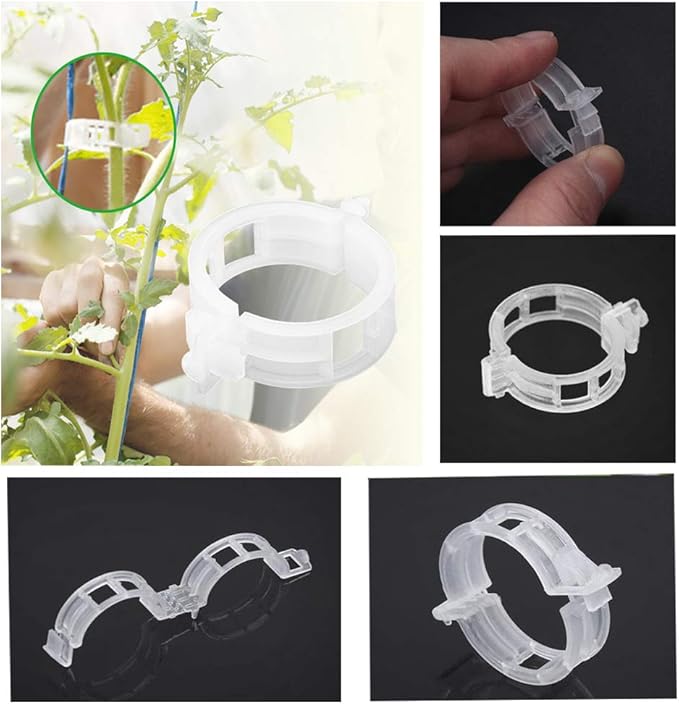 OJYUDD 300 PCS Plant Support Garden Clips, Tomato Vine Clips, Durable Crop - Image 3