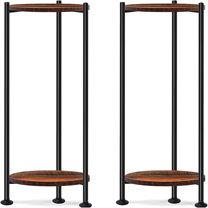 2-Pack Plant Stand Indoor Outdoor, Heavy Duty Indoor Plant Shelf, 2 Tier Flower by Lilybud--lily