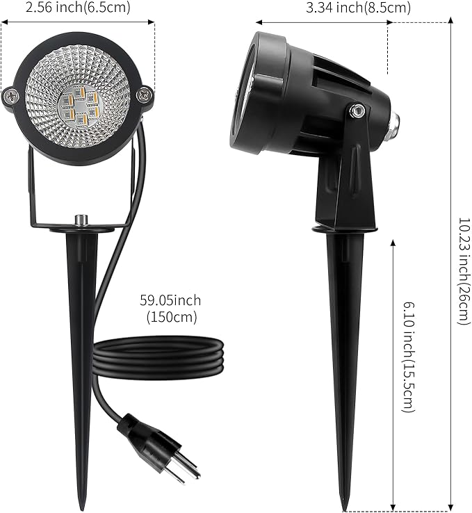 Halloween Christmas Spotlight Outdoor: 12W RGBW LED Spot Lights Outdoor - Image 8