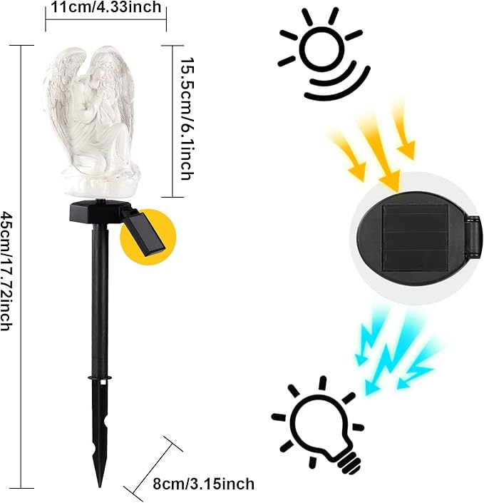 Garden Solar LED Light with Stake, Waterproof Outdoor Decor - Image 8
