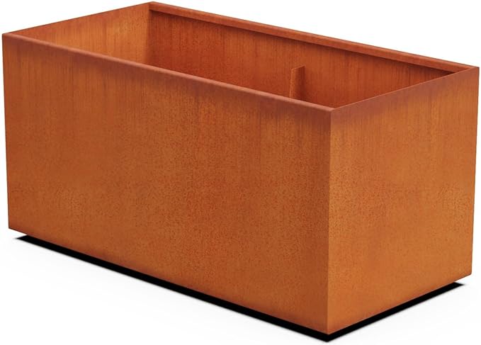 Plantercraft Corten Steel Planters Large Rectangular Planters by Plantercraft