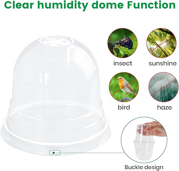 36 Packs 5/4/3.5 Inch Clear Nursery Pots - Image 5
