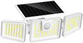 INCX Solar Motion Sensor Lights Outdoor, 3 Heads Security Lights Solar Powered by INCX