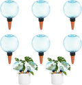 6pcs Large Plant Self Watering Globes, 17.5 oz Plastic Water Bulbs Top Fill by GEWOSI